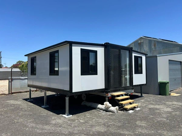 TYGB expandable house with trailer outdoor site application scene rendering TYGB expandable house with trailer outdoor site application scene rendering