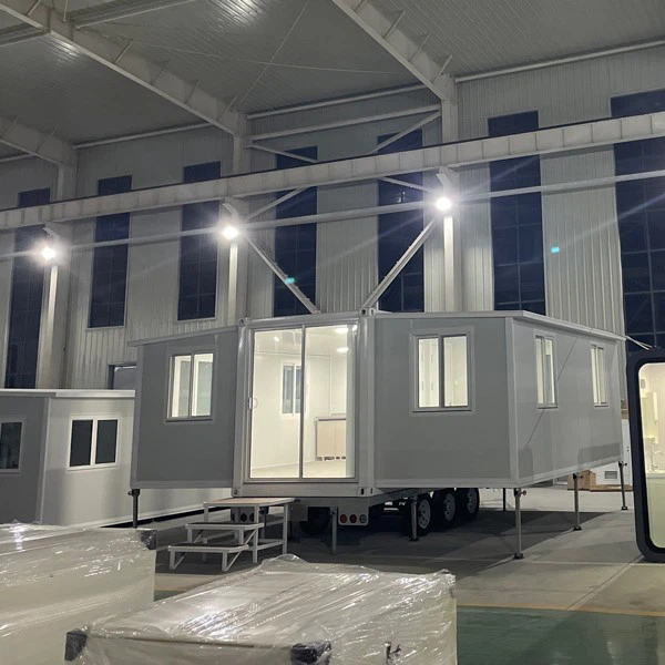 TYGB expandable house matched with dedicated trailer overall design rendering TYGB expandable house matched with dedicated trailer overall design rendering